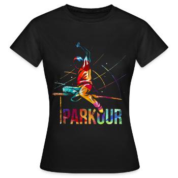 Parkour Geschenk - Frauen T-Shirt - Schwarz - Vorne - AI Model Female 172 dark (172cm)