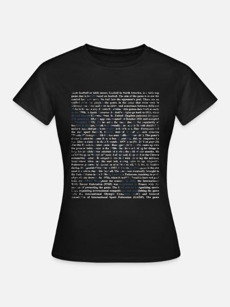 Cadeau de babyfoot - T-shirt Femme - noir
