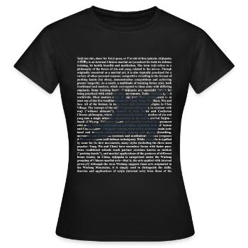 Tai chi - T-shirt Femme - noir - Devant - AI Model Female 172 dark (172cm)