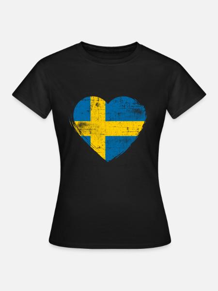 Coeur de la Suède - T-shirt dam - svart