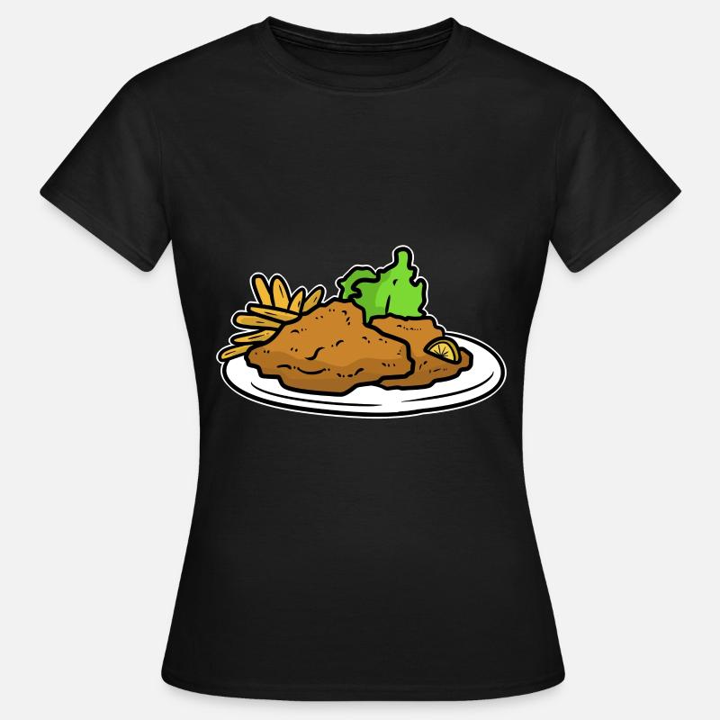 Wiener schnitzel - Frauen T-Shirt - Schwarz