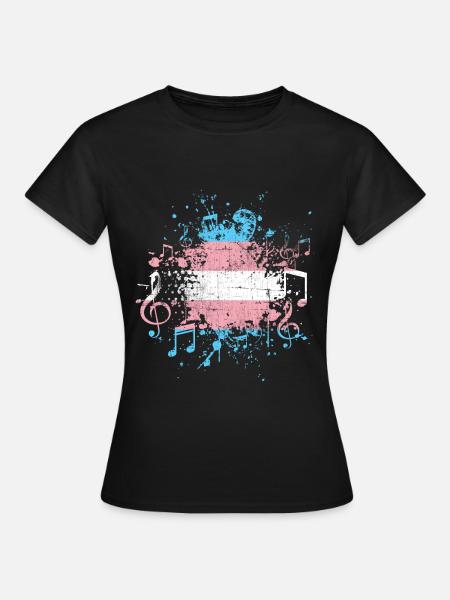 Transgender Musik - Frauen T-Shirt - Schwarz