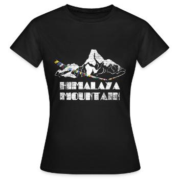 Himalaya Cadeau - T-shirt Femme - noir - Devant - AI Model Female 172 dark (172cm)