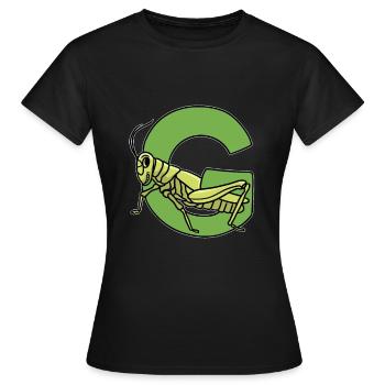 Heuschrecke - Frauen T-Shirt - Schwarz - Vorne - AI Model Female 172 dark (172cm)