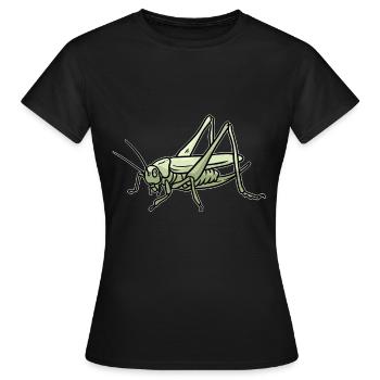 Heuschrecke - Frauen T-Shirt - Schwarz - Vorne - AI Model Female 172 dark (172cm)