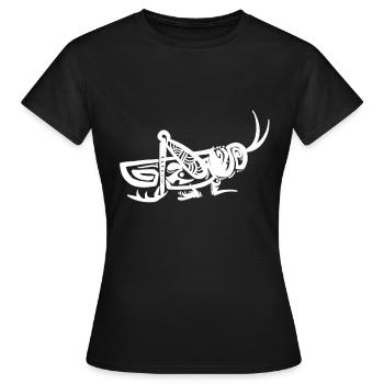 Heuschrecke - Frauen T-Shirt - Schwarz - Vorne - AI Model Female 172 dark (172cm)