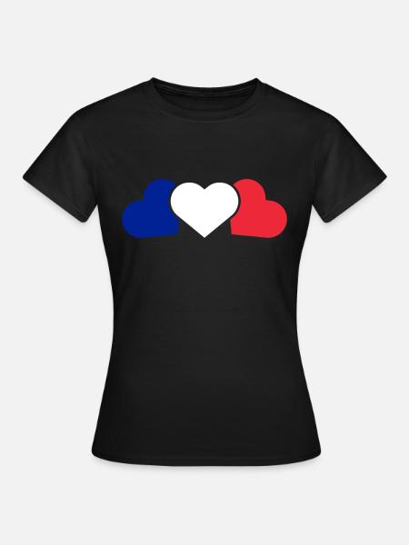Frankreich - Frauen T-Shirt - Schwarz