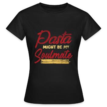 Pasta - Frauen T-Shirt - Schwarz - Vorne - AI Model Female 172 dark (172cm)