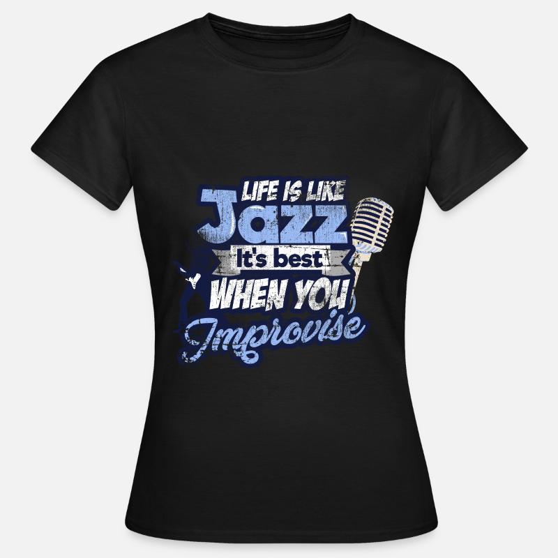 Jazz - Frauen T-Shirt - Schwarz