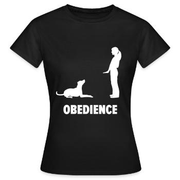 Obéissance chien sport chien sport - T-shirt Femme - noir - Devant - AI Model Female 172 dark (172cm)