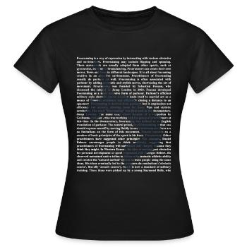 Freerunning - Frauen T-Shirt - Schwarz - Vorne - AI Model Female 172 dark (172cm)