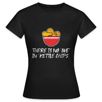 Croustilles chips chips - T-shirt Femme - noir - Devant - AI Model Female 172 dark (172cm)