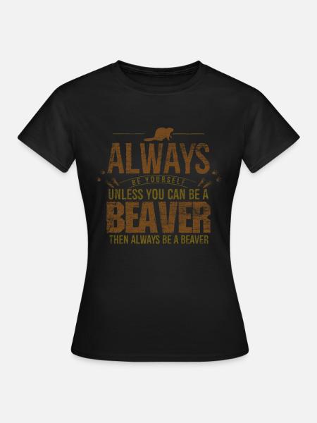 castor - Dame-T-shirt - sort