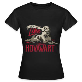 Hovawart chien race de chien - T-shirt Femme - noir - Devant - AI Model Female 172 dark (172cm)