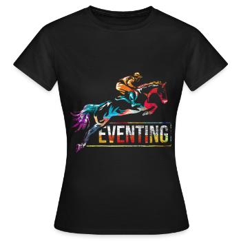 Eventing eventing - Women's T-Shirt - black - Front - AI Model Female 172 dark (172cm)