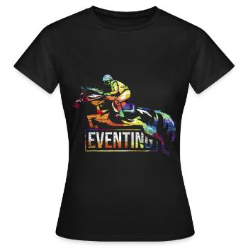 Eventing eventing gift - Women's T-Shirt - black - Front - AI Model Female 172 dark (172cm)