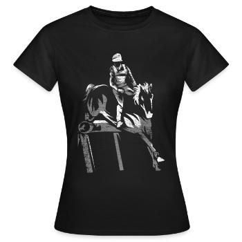 Eventing Eventing Military - Women's T-Shirt - black - Front - AI Model Female 172 dark (172cm)