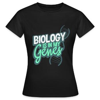 Biologie - T-shirt Femme - noir - Devant - AI Model Female 172 dark (172cm)