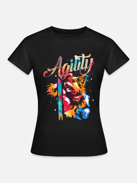 Hunde Agility - Frauen T-Shirt - Schwarz