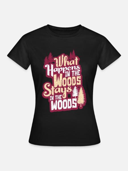 Holzfäller - Frauen T-Shirt - Schwarz