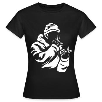rap - T-shirt Femme - noir - Devant - AI Model Female 172 dark (172cm)