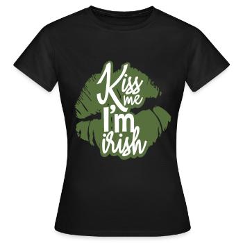 Irlandais de la Saint-Patrick - T-shirt Femme - noir - Devant - AI Model Female 172 dark (172cm)