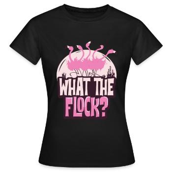 Flamingo - T-shirt Femme - noir - Devant - AI Model Female 172 dark (172cm)