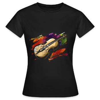 Musique classique - T-shirt Femme - noir - Devant - AI Model Female 172 dark (172cm)