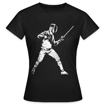 Escrime - T-shirt Femme - noir - Devant - AI Model Female 172 dark (172cm)