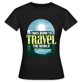 Voyage - T-shirt Femme - noir - Devant - AI Model Female 172 dark (172cm)