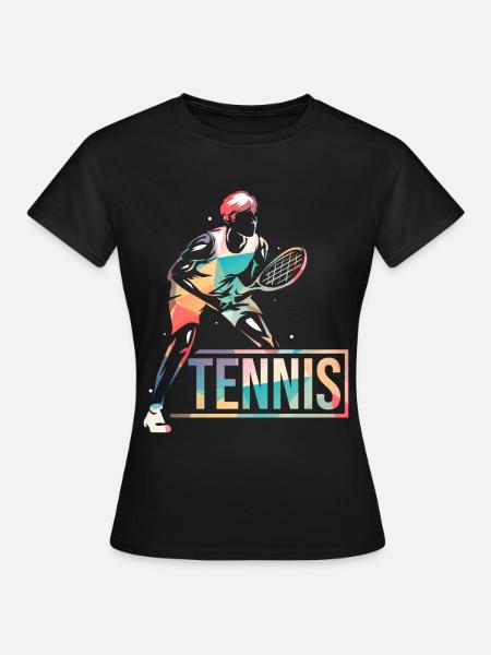 Tennis Sport Cadeau - T-shirt Femme - noir