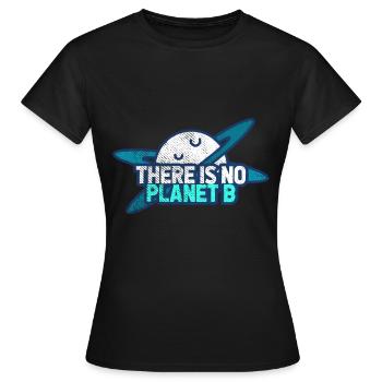 Environmental protection Climate protection - Women's T-Shirt - black - Front - AI Model Female 172 dark (172cm)