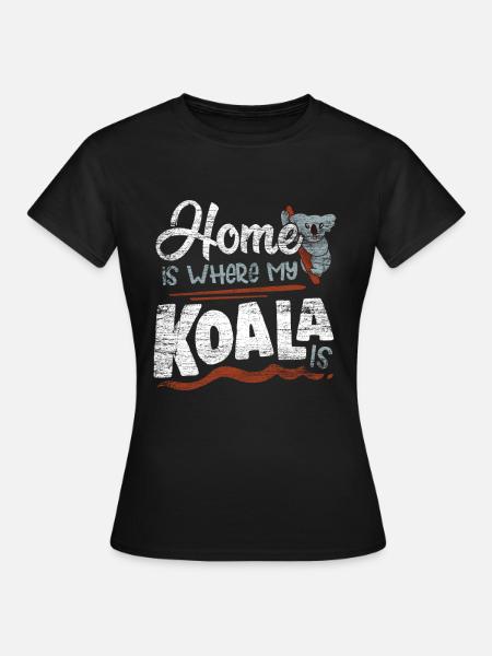 Koala - Frauen T-Shirt - Schwarz
