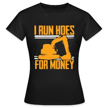 Bagger Baggern - Frauen T-Shirt - Schwarz - Vorne - AI Model Female 172 dark (172cm)