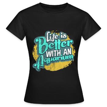 Aquarium - T-shirt Femme - noir - Devant - AI Model Female 172 dark (172cm)