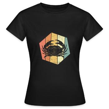 Crabe crabe crabe cru - T-shirt Femme - noir - Devant - AI Model Female 172 dark (172cm)