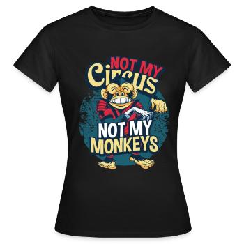 singe - T-shirt Femme - noir - Devant - AI Model Female 172 dark (172cm)