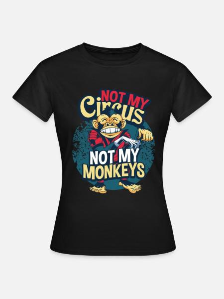 Affe - Frauen T-Shirt - Schwarz