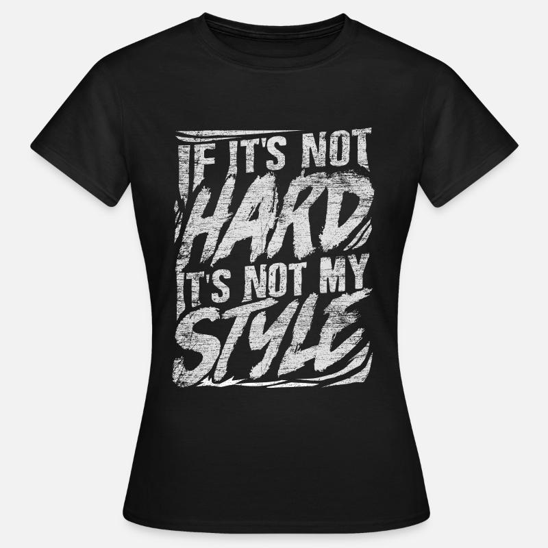 Hardstyle techno music - Women's T-Shirt - black