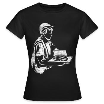 Plasterer job plaster - Women's T-Shirt - black - Front - AI Model Female 172 dark (172cm)
