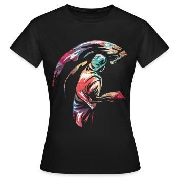 Plasterer - Women's T-Shirt - black - Front - AI Model Female 172 dark (172cm)