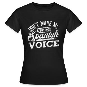 Spanien Spanier - Frauen T-Shirt - Schwarz - Vorne - AI Model Female 172 dark (172cm)