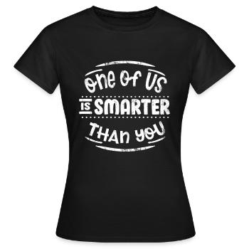 Student nerd nerd - Women's T-Shirt - black - Front - AI Model Female 172 dark (172cm)