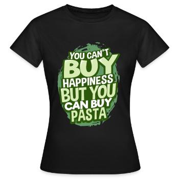 Pâtes pâtes - T-shirt Femme - noir - Devant - AI Model Female 172 dark (172cm)