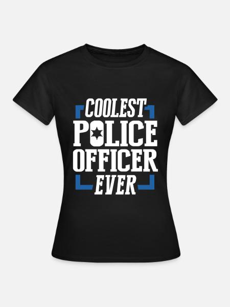 Polizist Polizei - Frauen T-Shirt - Schwarz