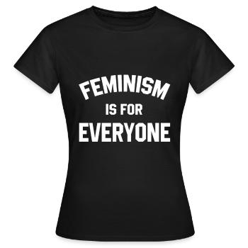 féminisme - T-shirt Femme - noir - Devant - AI Model Female 172 dark (172cm)