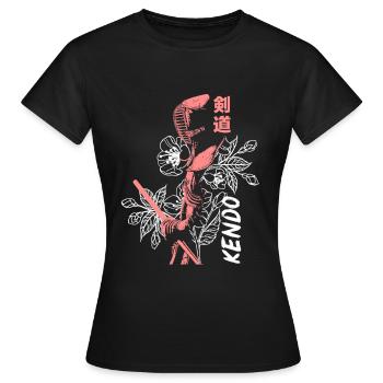 Filles de Kendo - T-shirt Femme - noir - Devant - AI Model Female 172 dark (172cm)