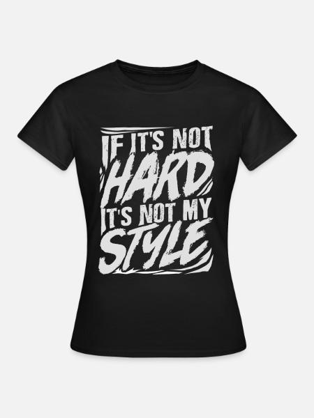 Hardstyle Techno - Frauen T-Shirt - Schwarz