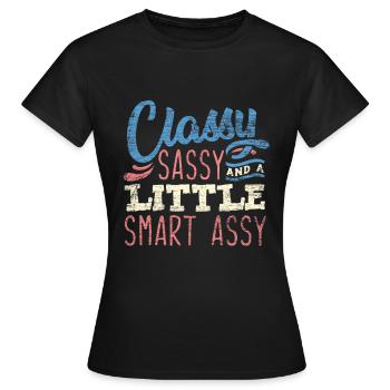 Besserwisser Streber Nerd - Frauen T-Shirt - Schwarz - Vorne - AI Model Female 172 dark (172cm)
