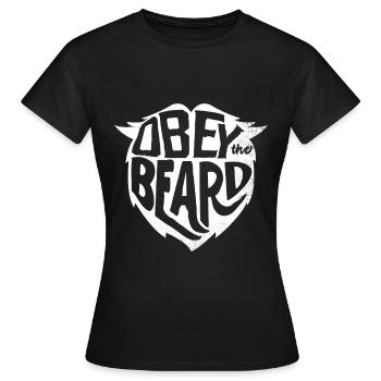 Bart Vollbart - Frauen T-Shirt - Schwarz - Vorne - AI Model Female 172 dark (172cm)